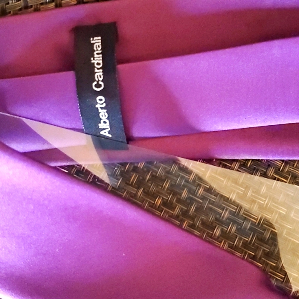 ALBERTO CARDINALI VEST SIZE LARGE WITH MATCHING NECK TIE - Picture 6 of 7
